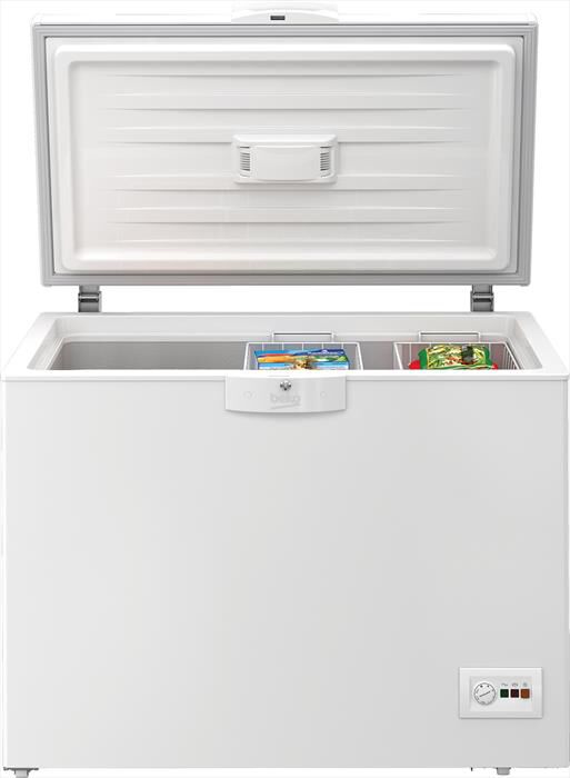 BEKO - Congelatore orizzontale HSM29540 Classe E 300 lt-Bianco