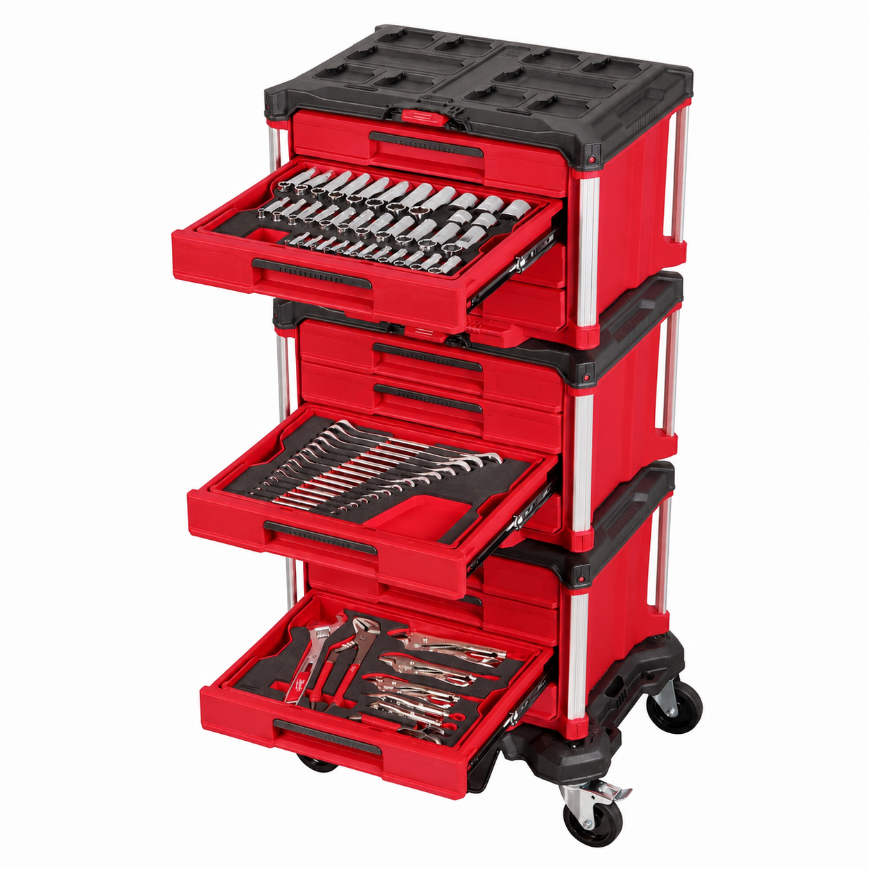 🔥Clearance Sale🔥366-Piece Mechanics Tool Set with Rolling 4-Drawer Storage