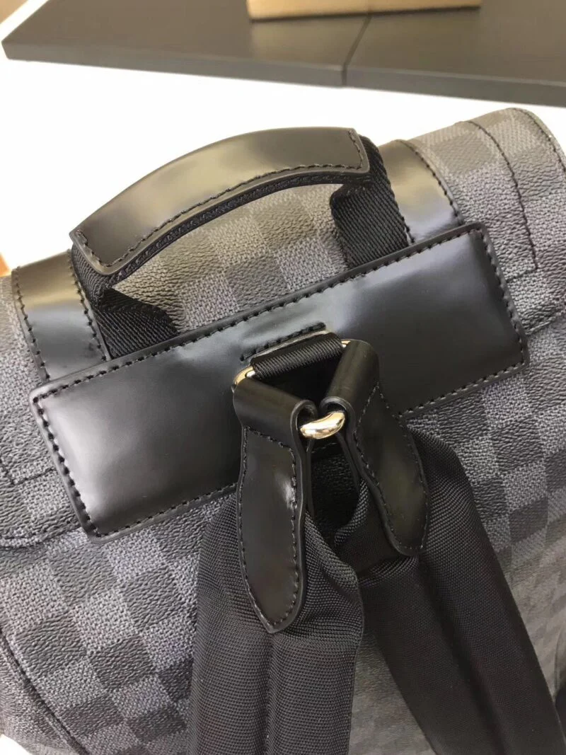Louis Vuitton Christopher Pm N41379 Plaid Black