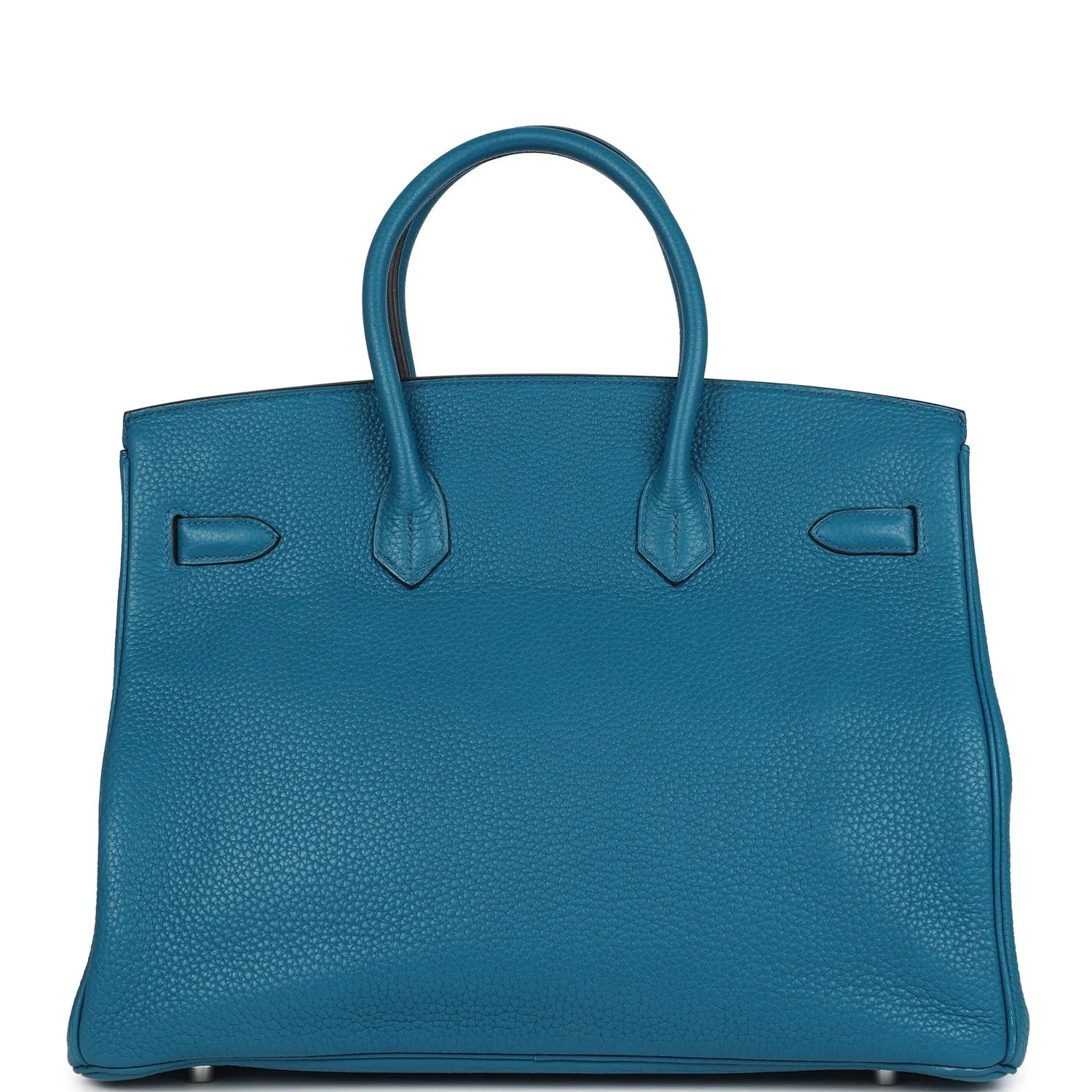Hermes Birkin 35 Bleu Izmir Verso Clemence Palladium Hardware