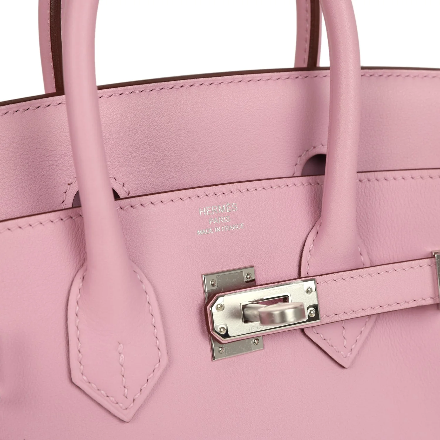 Hermes Birkin 25 Mauve Sylvestre Swift Palladium Hardware