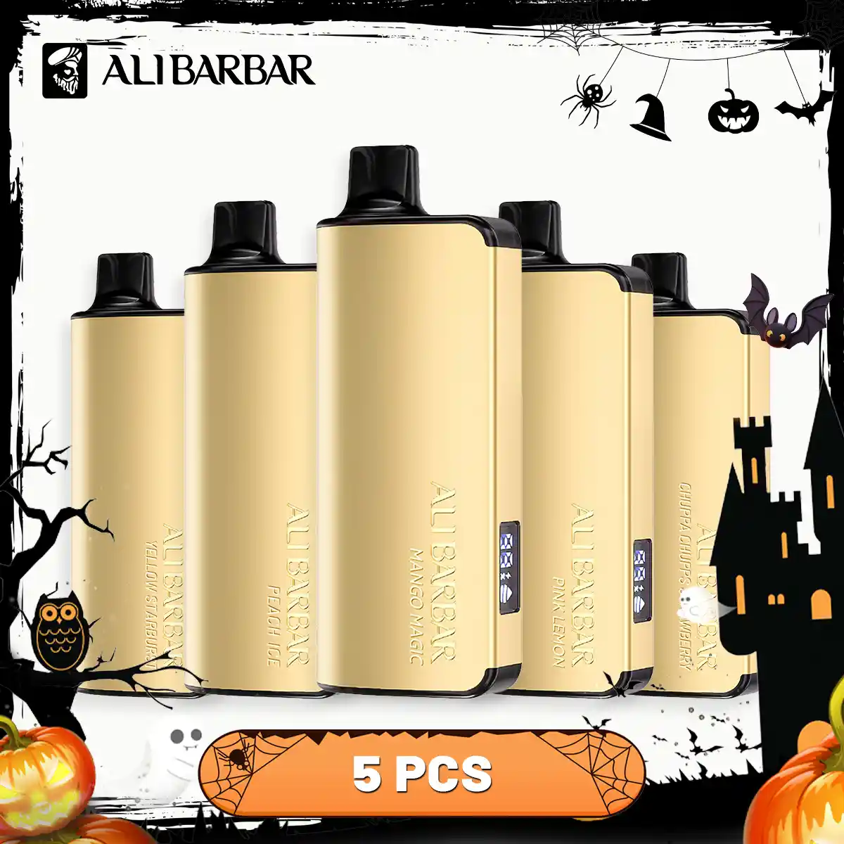 ALIBARBAR INGOT 9000 Puffs - 5 PCS