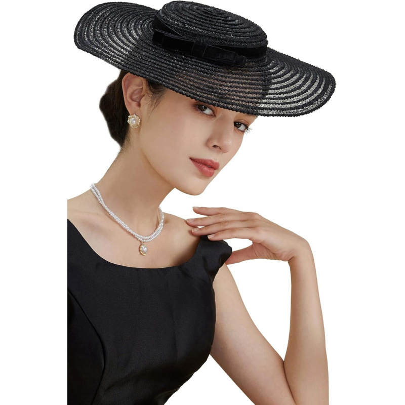 Wide Brim Tea Party Fascinator Kentucky Hat