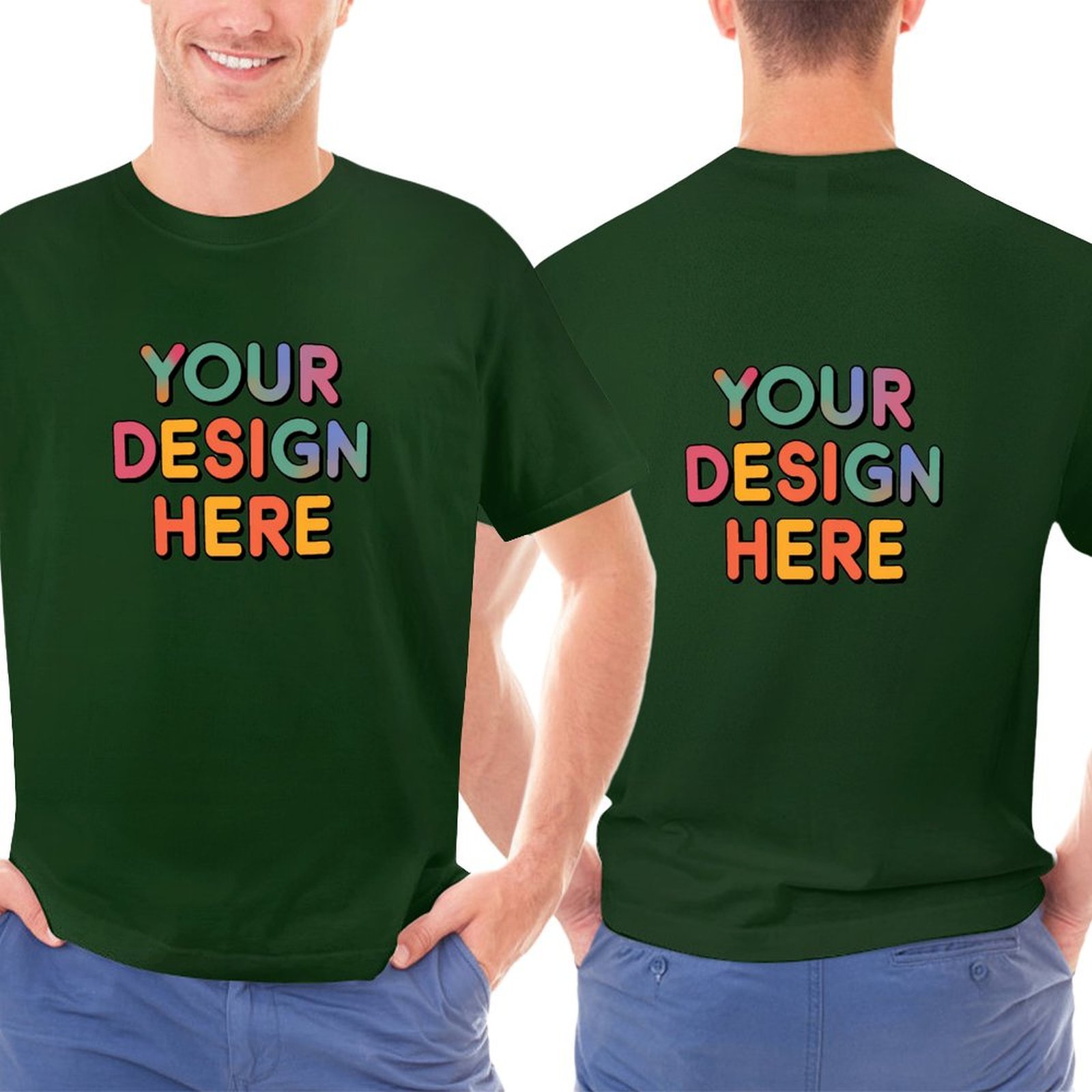 Customized Men’s Unique Appearance Double-Sided Cotton T-Shirt