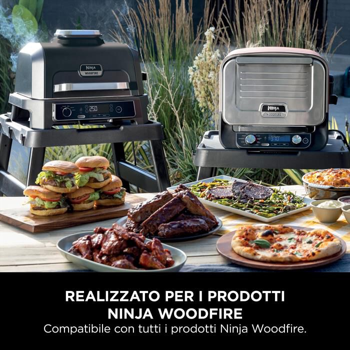 NINJA - STAND UNIVERSALE+VASSOIO WOODFIRE-Nero