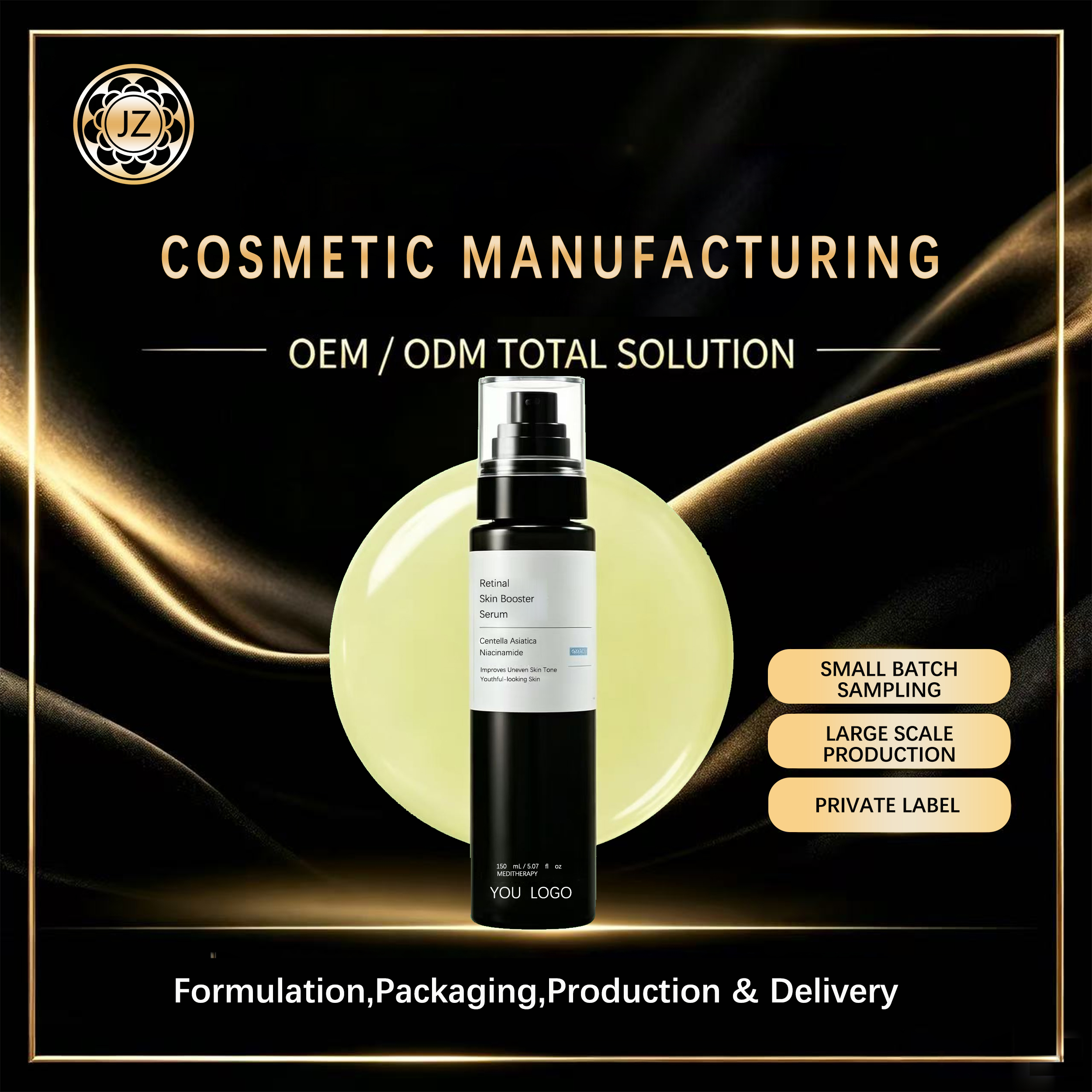 Retinol serum net content: 150 ml