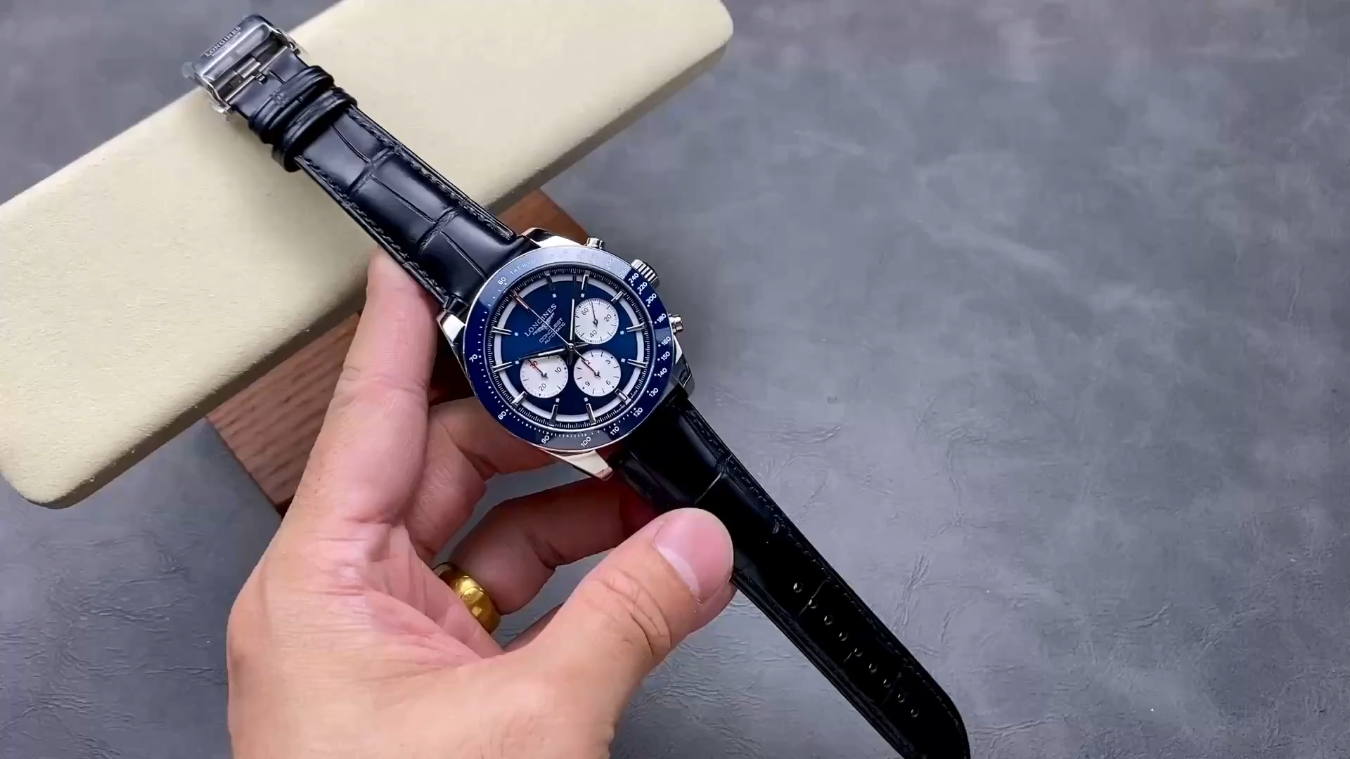 Longines L3.835.4.91.2 Conquest Replica Blue Dial Men's Watch