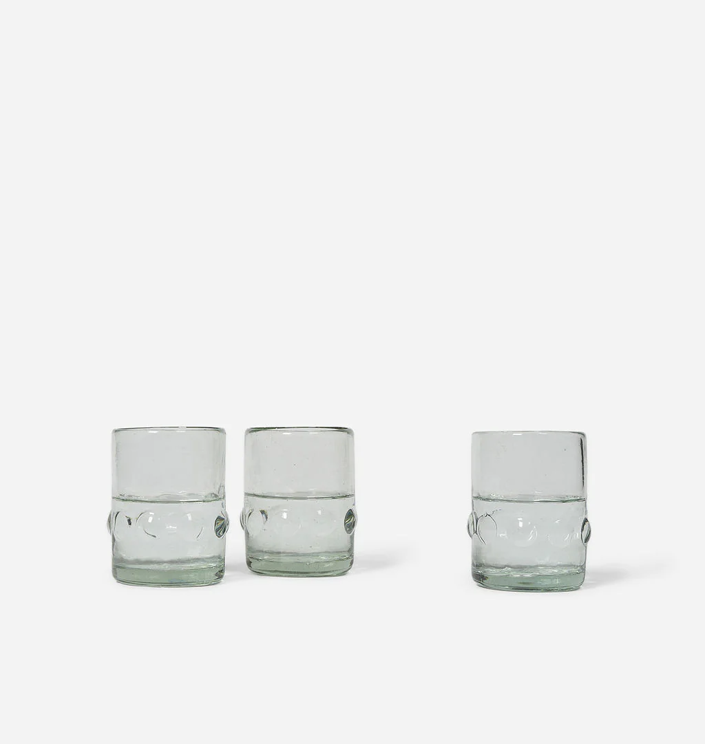 Handblown Dots Glass