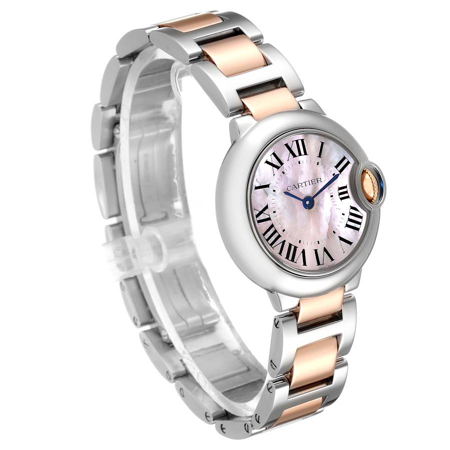 【Super Clone】BALLON BLEU Pink Mother of Pearl Dial 28mm