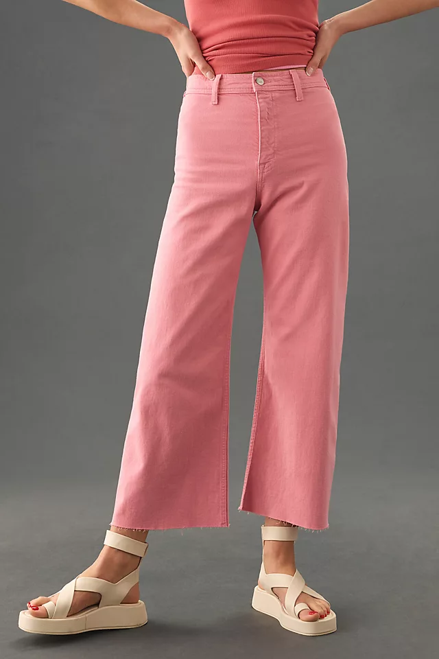 Penny Wide-Leg Crop Jeans FLAMINGO