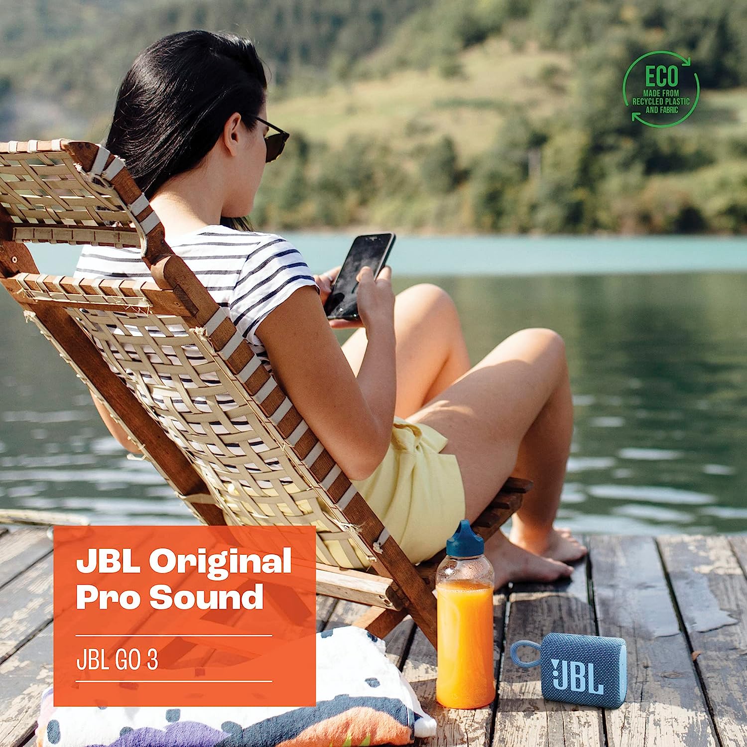 GO3 – Waterproof Ultra Portable Bluetooth Speaker – Cloud White