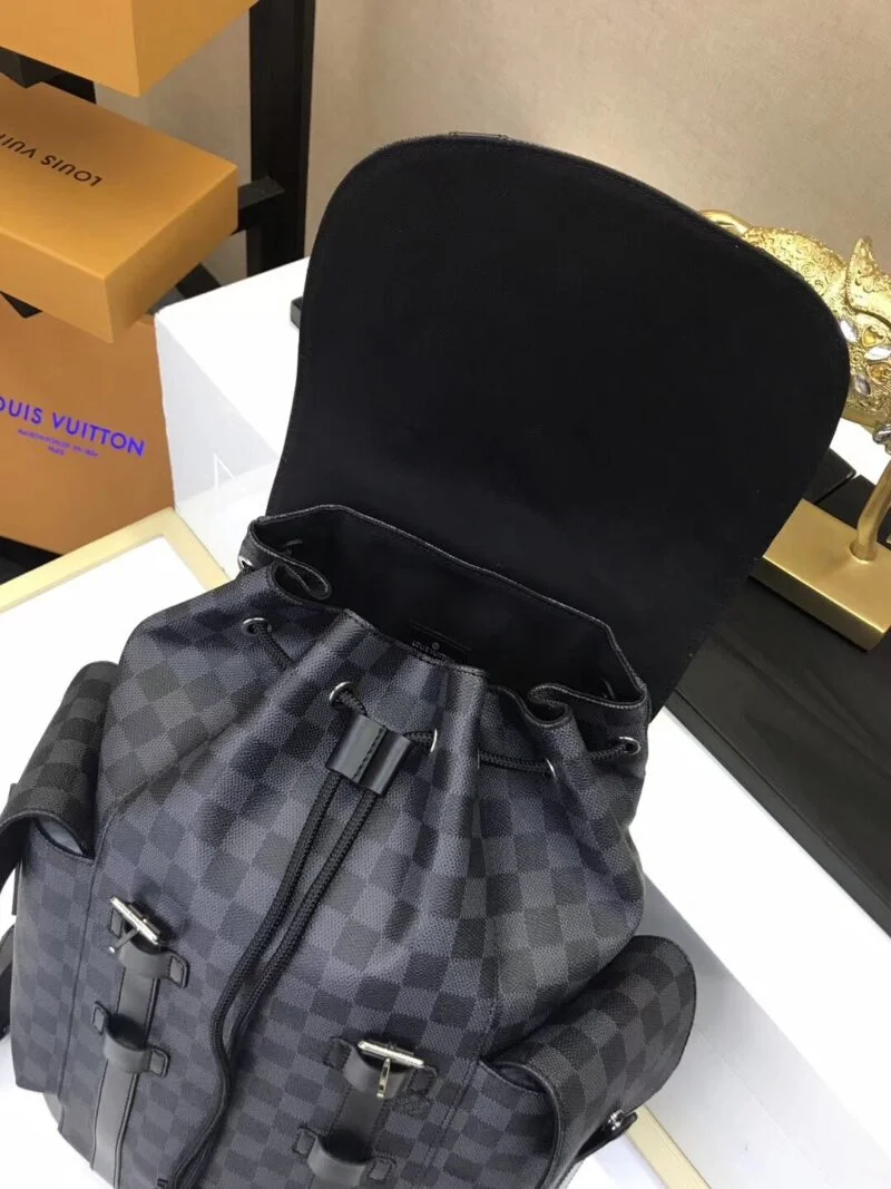 Louis Vuitton Christopher Pm N41379 Plaid Black