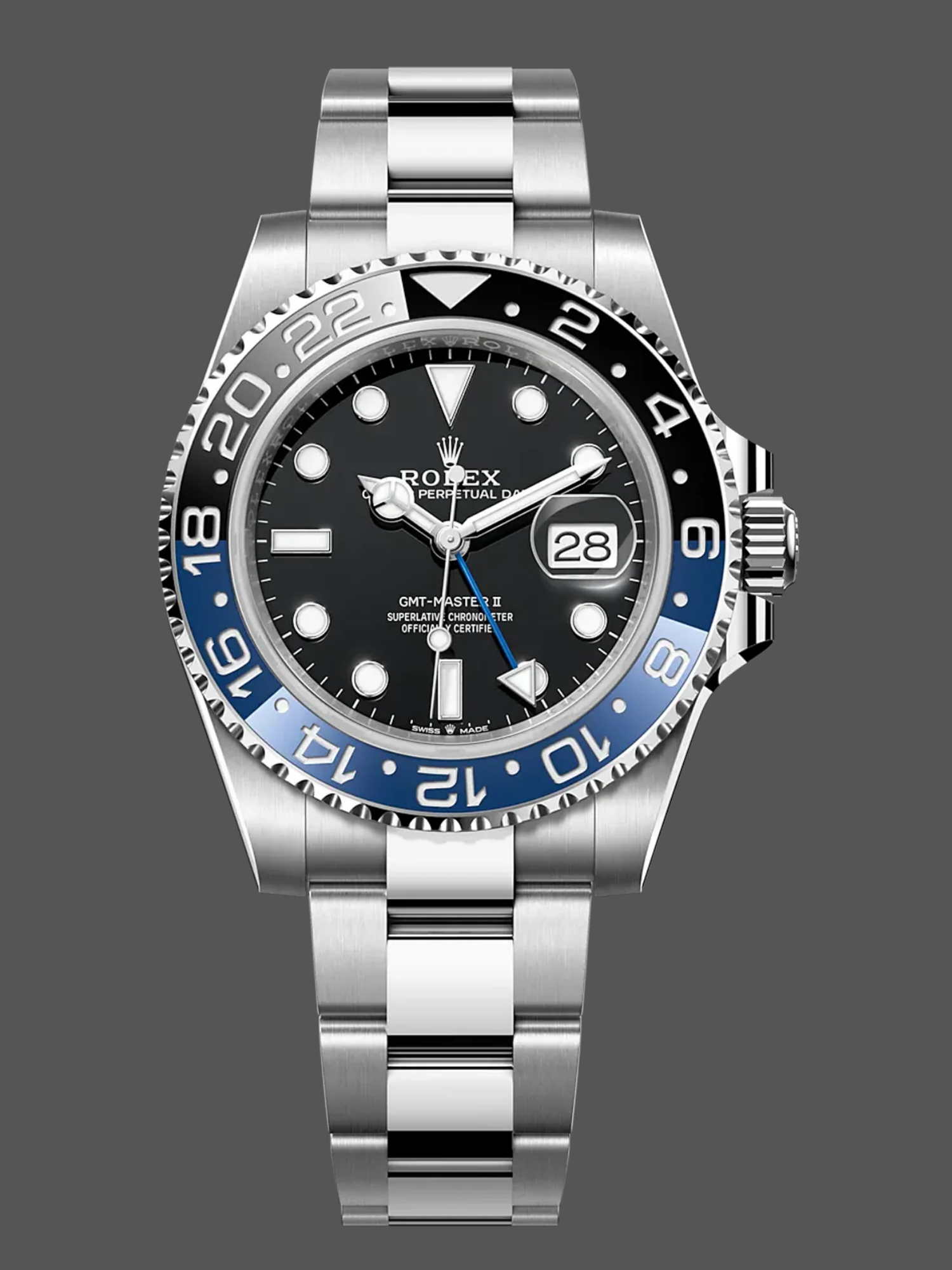 Rolex GMT Master ll Batman Oyster Bracelet Men's Watch M126710BLNR-0003