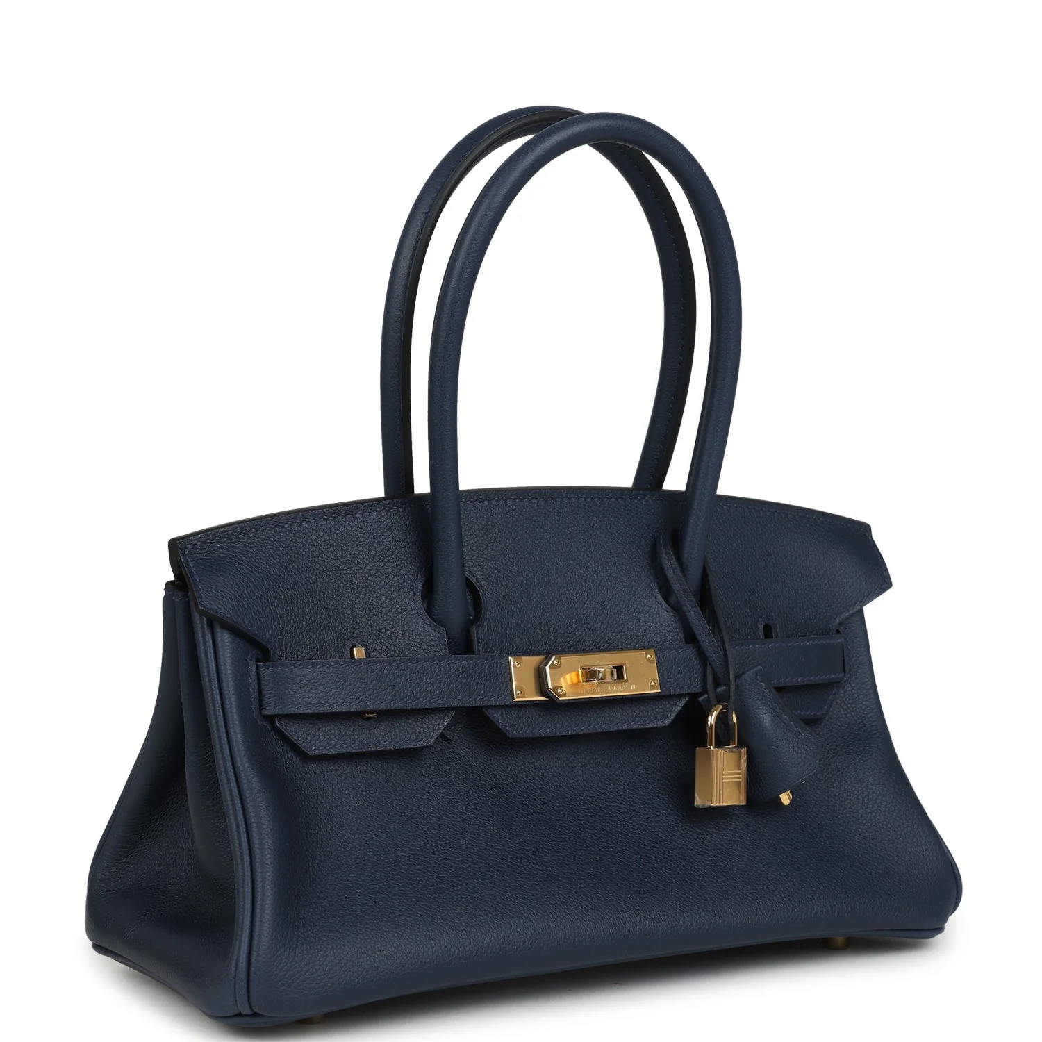 Hermes Shoulder Birkin Light 29 Bleu Abysse Evercolor Gold Hardware