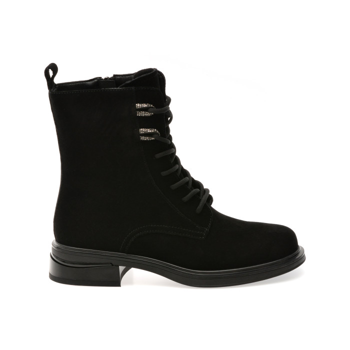 Ghete FLAVIA PASSINI negre, W68633, din piele intoarsa