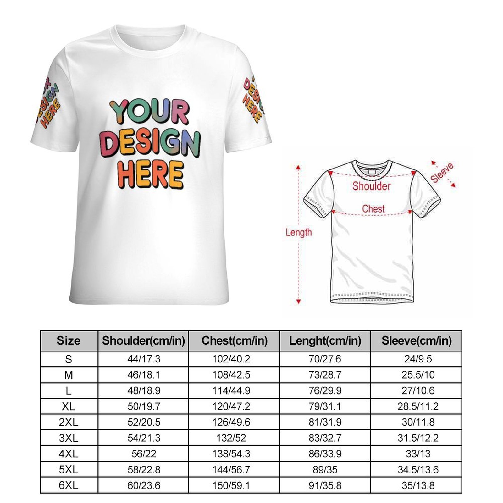 Custom Men’s Moisture-Wicking Short Sleeve T-Shirt for Everyday Wear