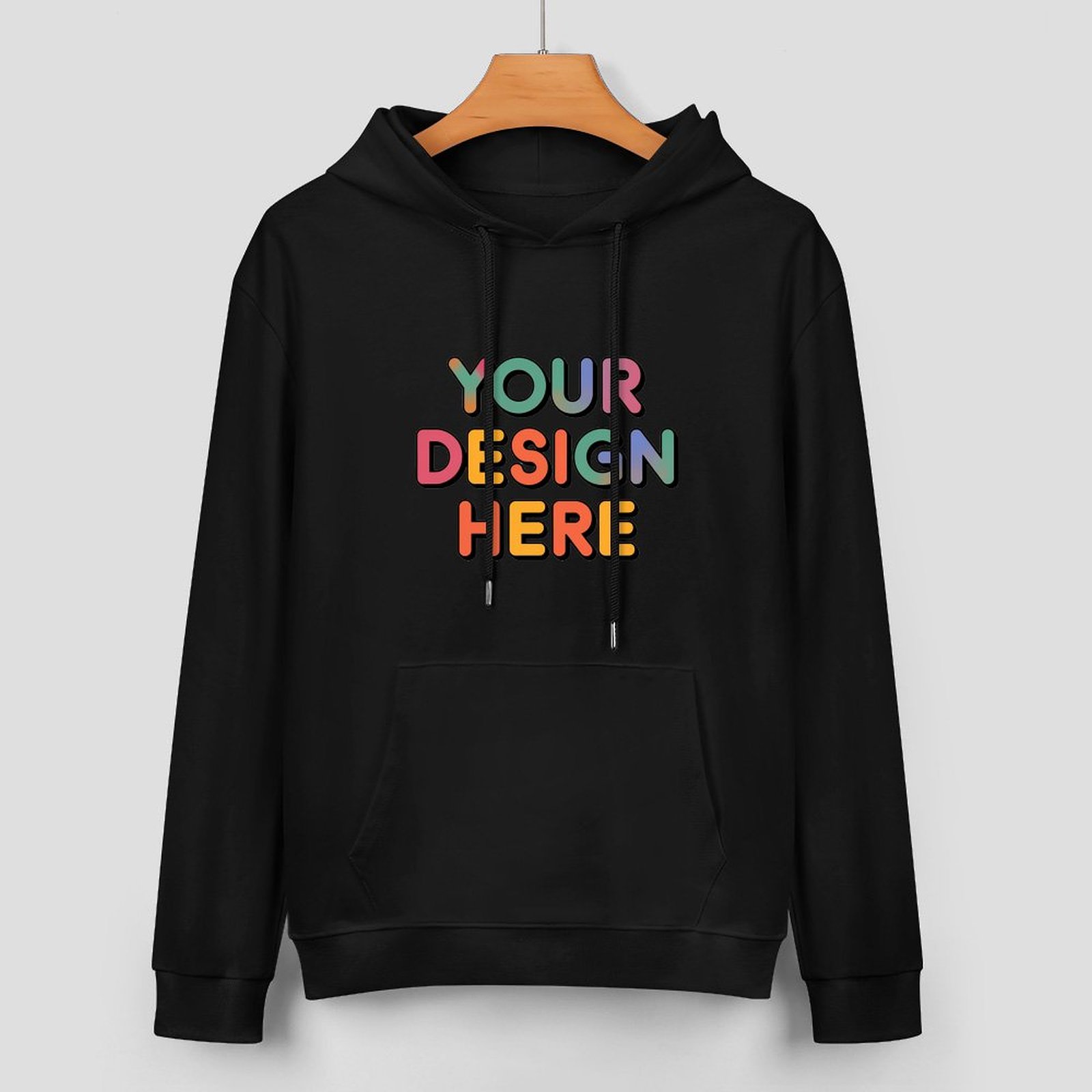 Personalized Custom Men’s 100% Cotton Hooded Sweater with Graphic Print