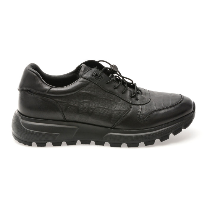 Pantofi sport EPICA negri, 9750, din piele naturala