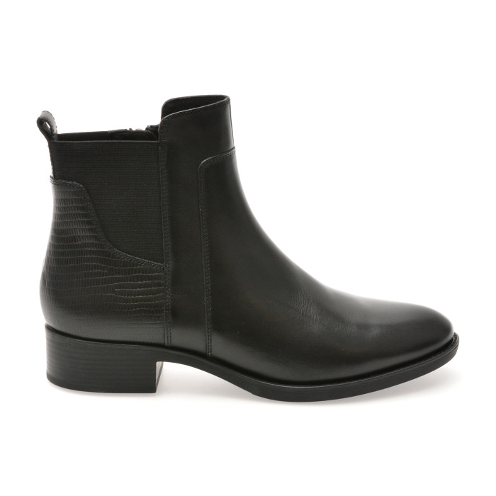 Ghete GEOX negre, D94G1G, din piele naturala