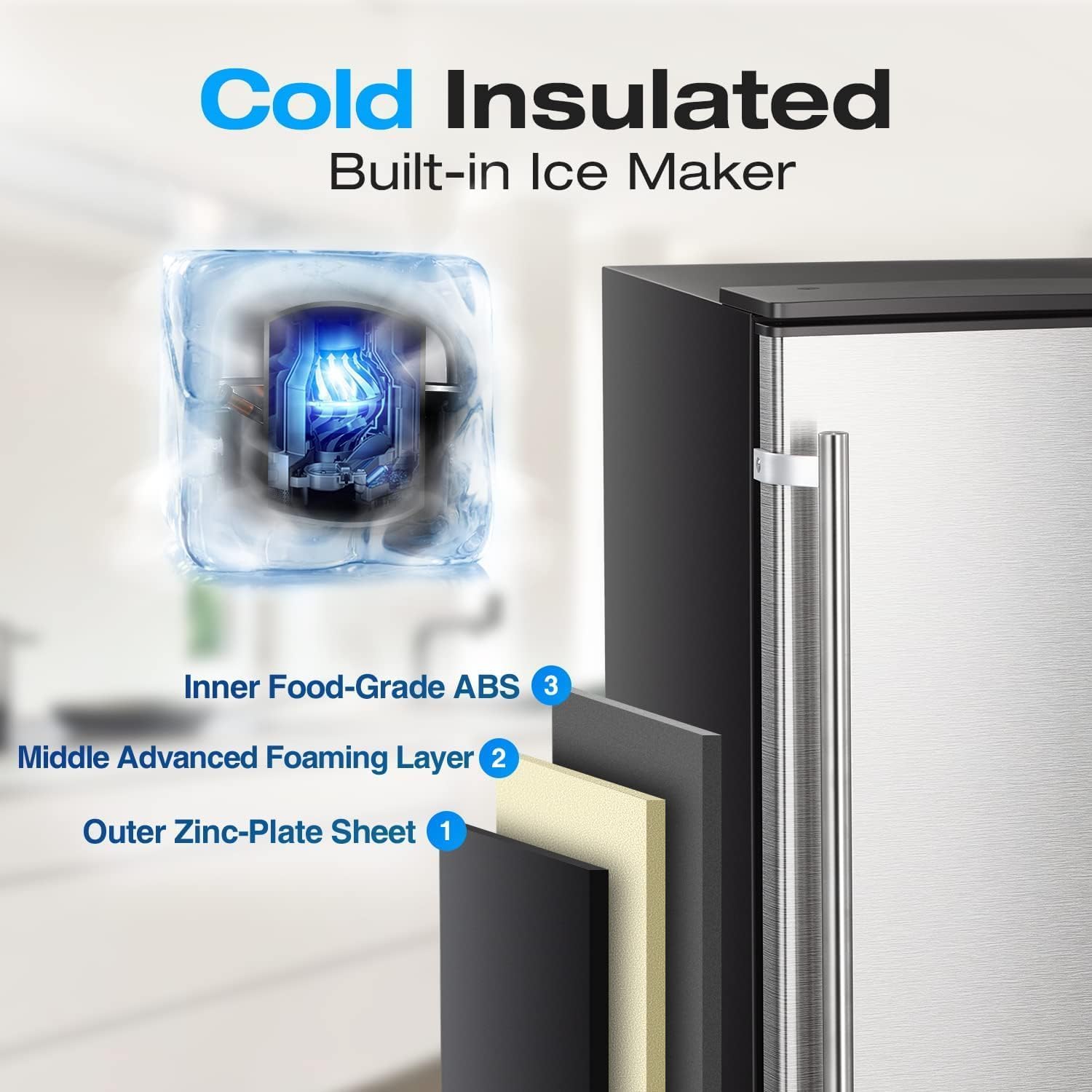 🔥clearance sale🔥 100LBS/200LBS/265LBS  Freestanding Commercial Ice Maker
