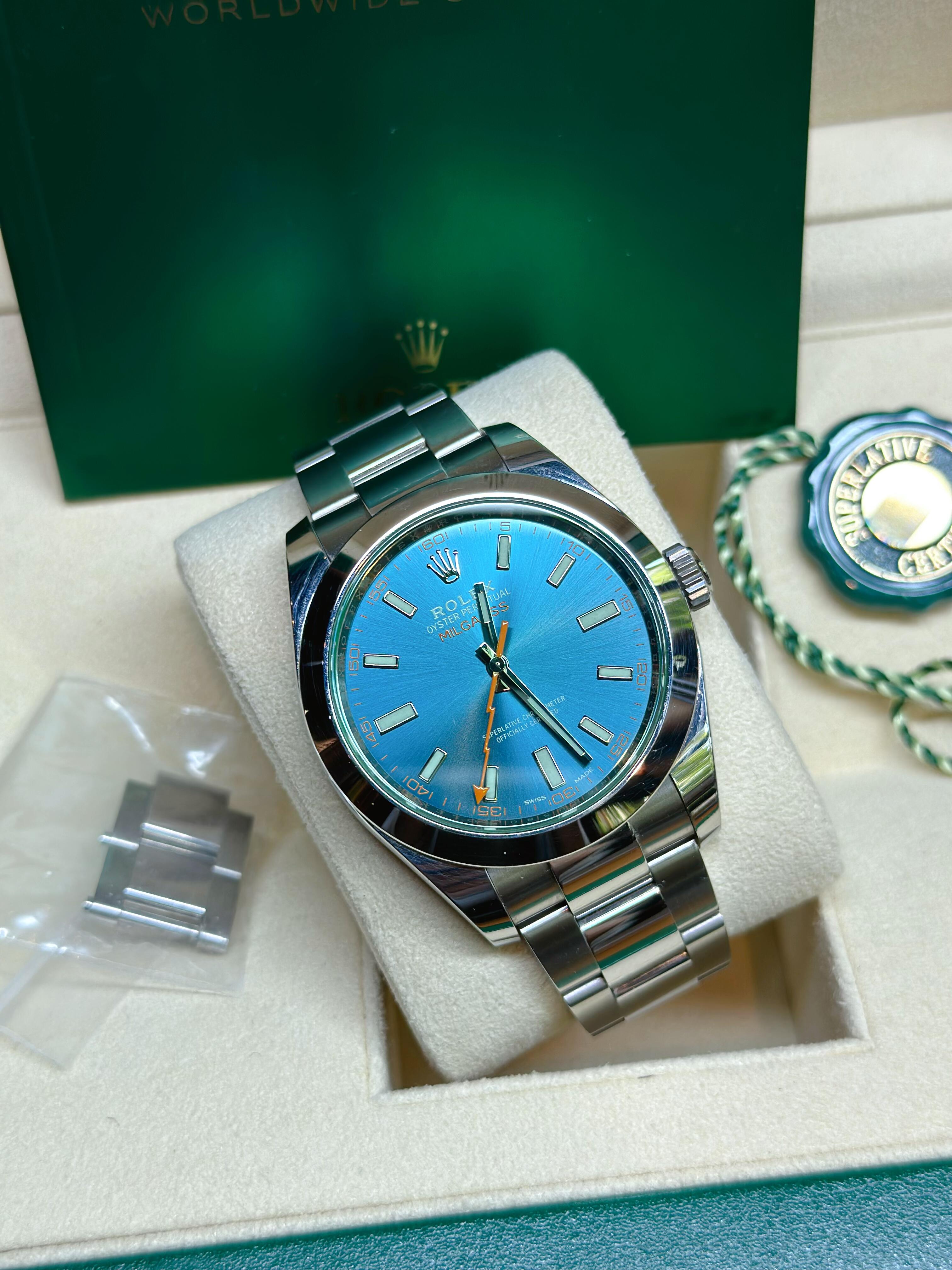 Rolex MILGAUSS Oyster, 40 mm, Oystersteel M116400GV