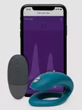 We-Vibe Sync O Velvet Green Remote Control and App Rechargeable Couple's Vibrator