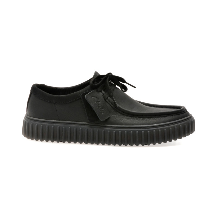 Mocasini CLARKS negri, TORHILL LO, din piele naturala