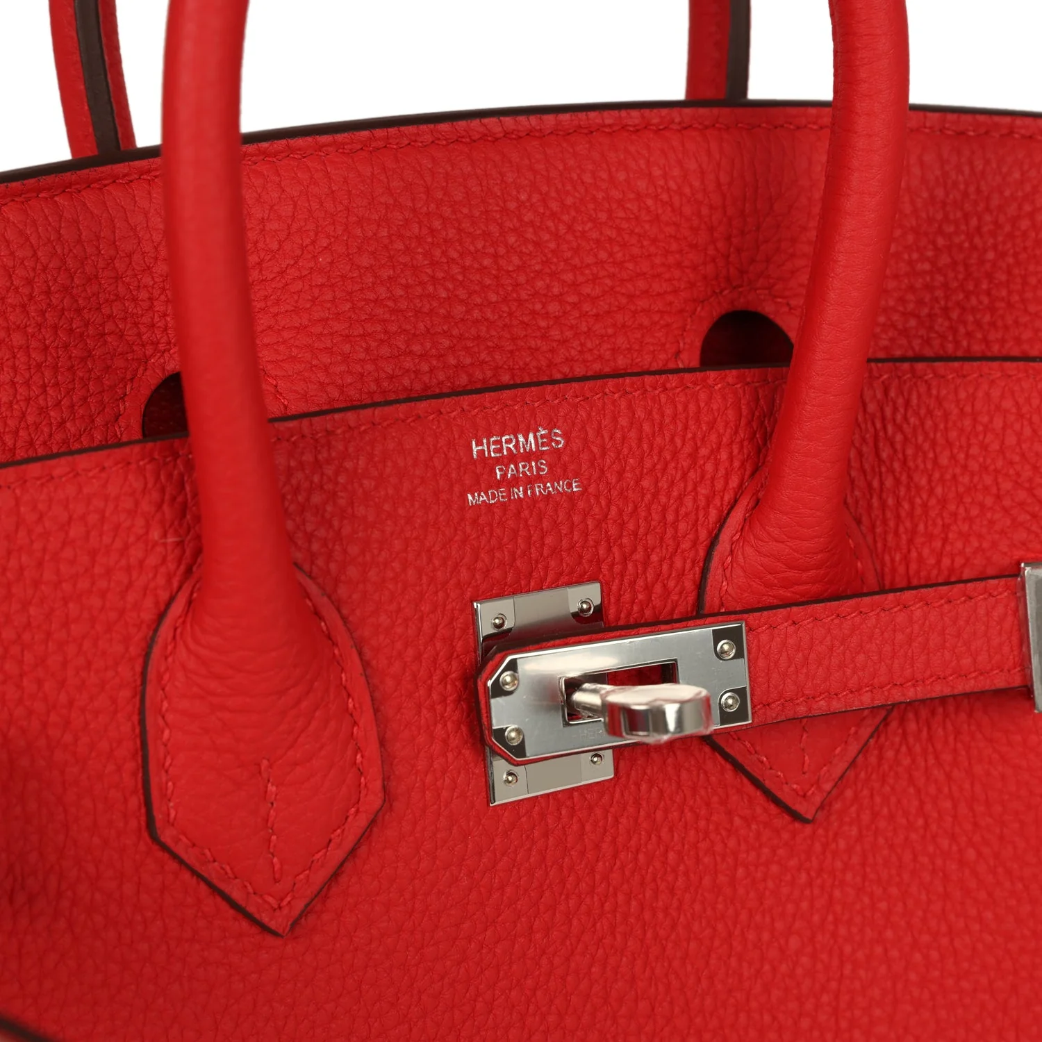 Hermes Birkin 25 Rouge Radieux Togo Palladium Hardware