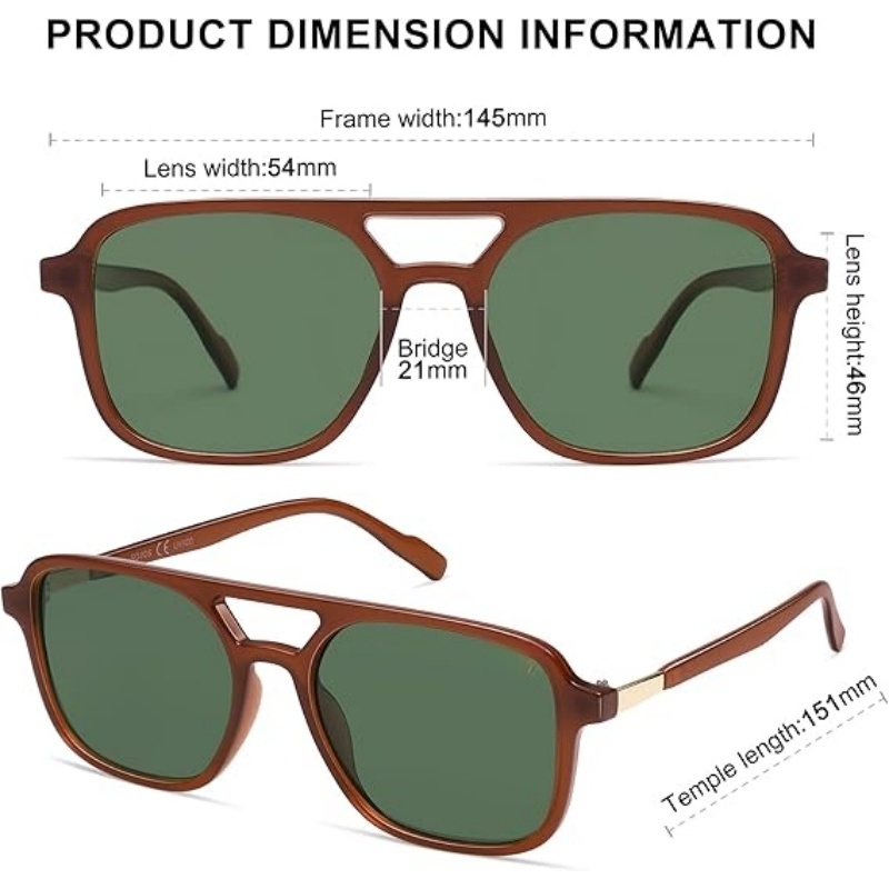 Retro Aviator Sunglasses for Women Men