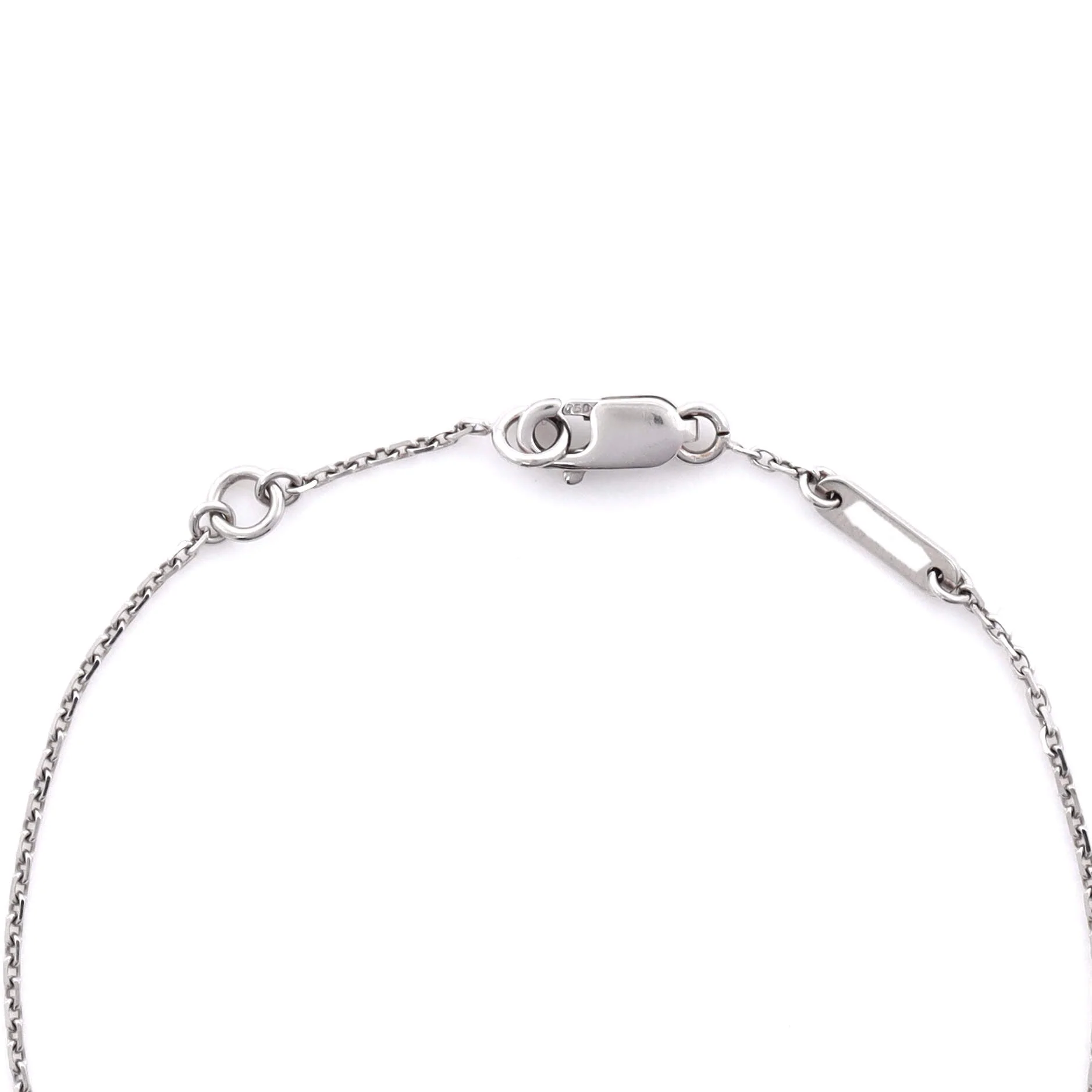 Sweet Alhambra Butterfly Bracelet 18K White Gold and Turquoise
