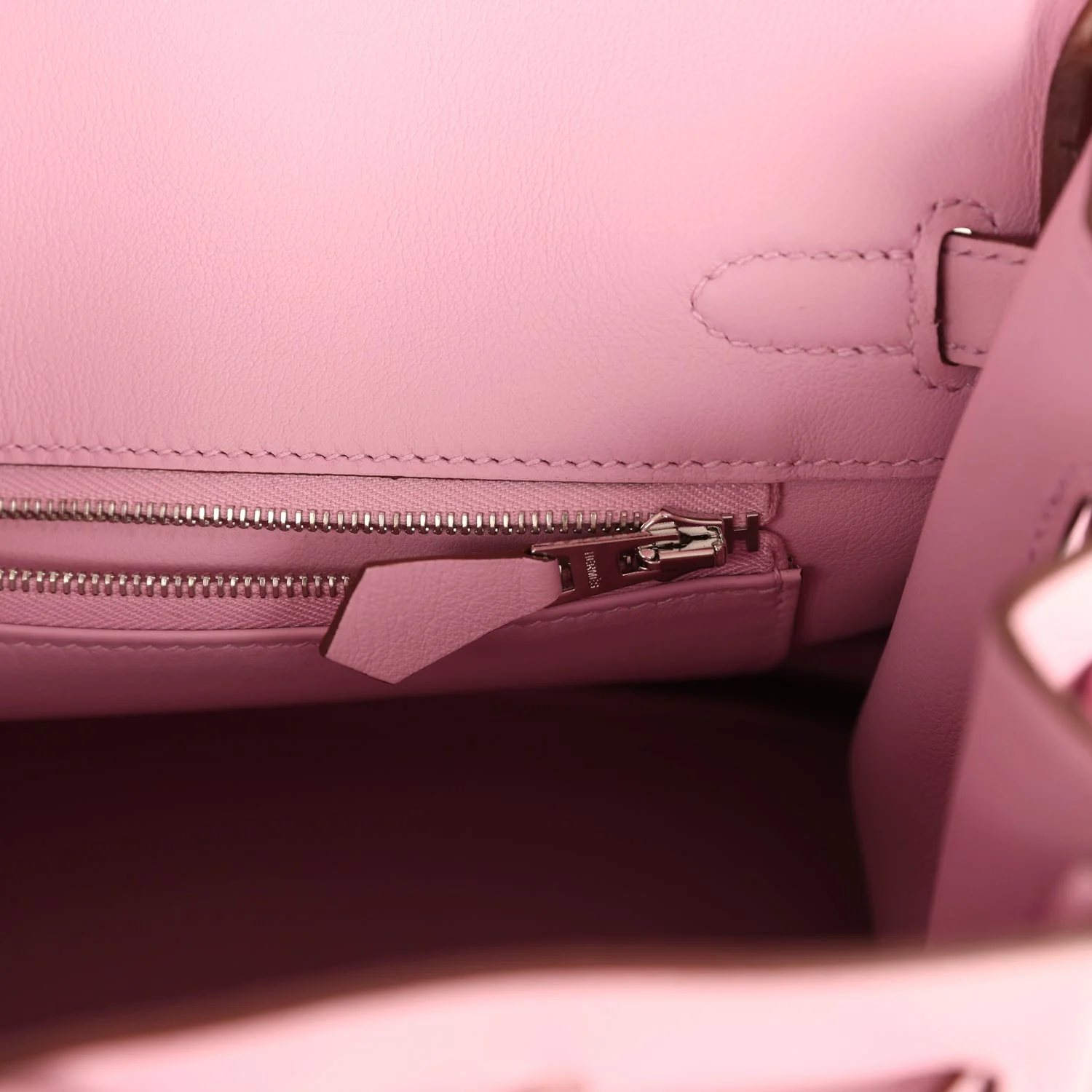 Hermes Birkin 25 Mauve Sylvestre Swift Palladium Hardware