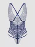 Lovehoney Plus Size Late Night Liaison Wine Crotchless Lace Body