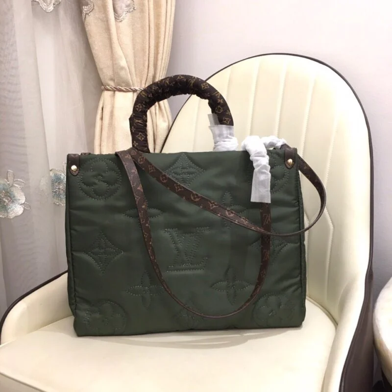 Louis Vuitton Onthego Gm Tote Bag- Green