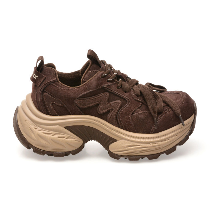 Pantofi sport GRYXX maro, 1899, din piele intoarsa