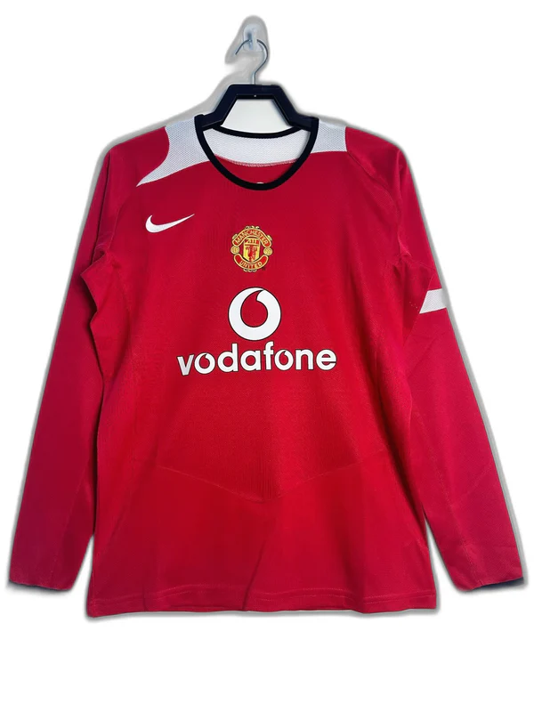 Manchester United 05/06 I Home Jersey - Long Sleeve Retro Version