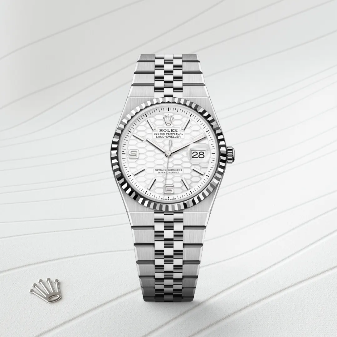 Rolex Land-Dweller 36 Oyster, 36 mm, Oystersteel and white gold M127234-0001