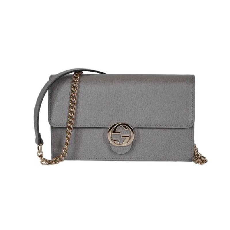 Gucci Leather Interlocking Gg Crossbody Bag 510314