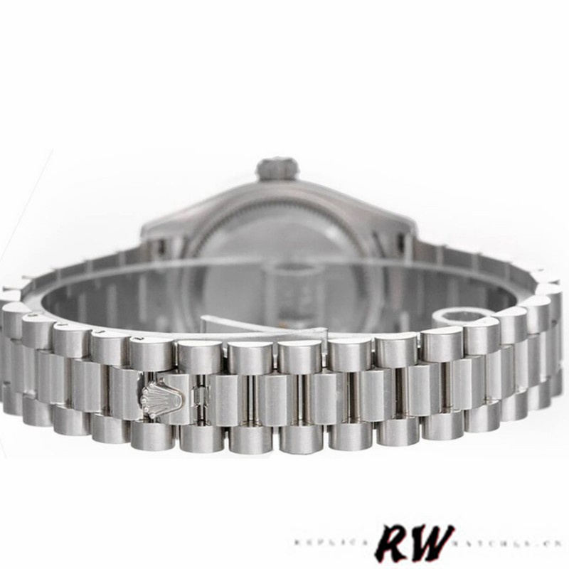 Rolex Datejust 279166 Pink Roman Numeral Dial Domed Bezel 28mm Lady Replica Watch