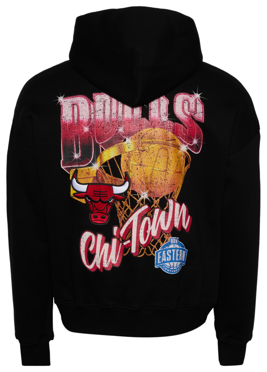 Pro Standard Bulls Gold Hoops Pro Full-Zip Hoodie