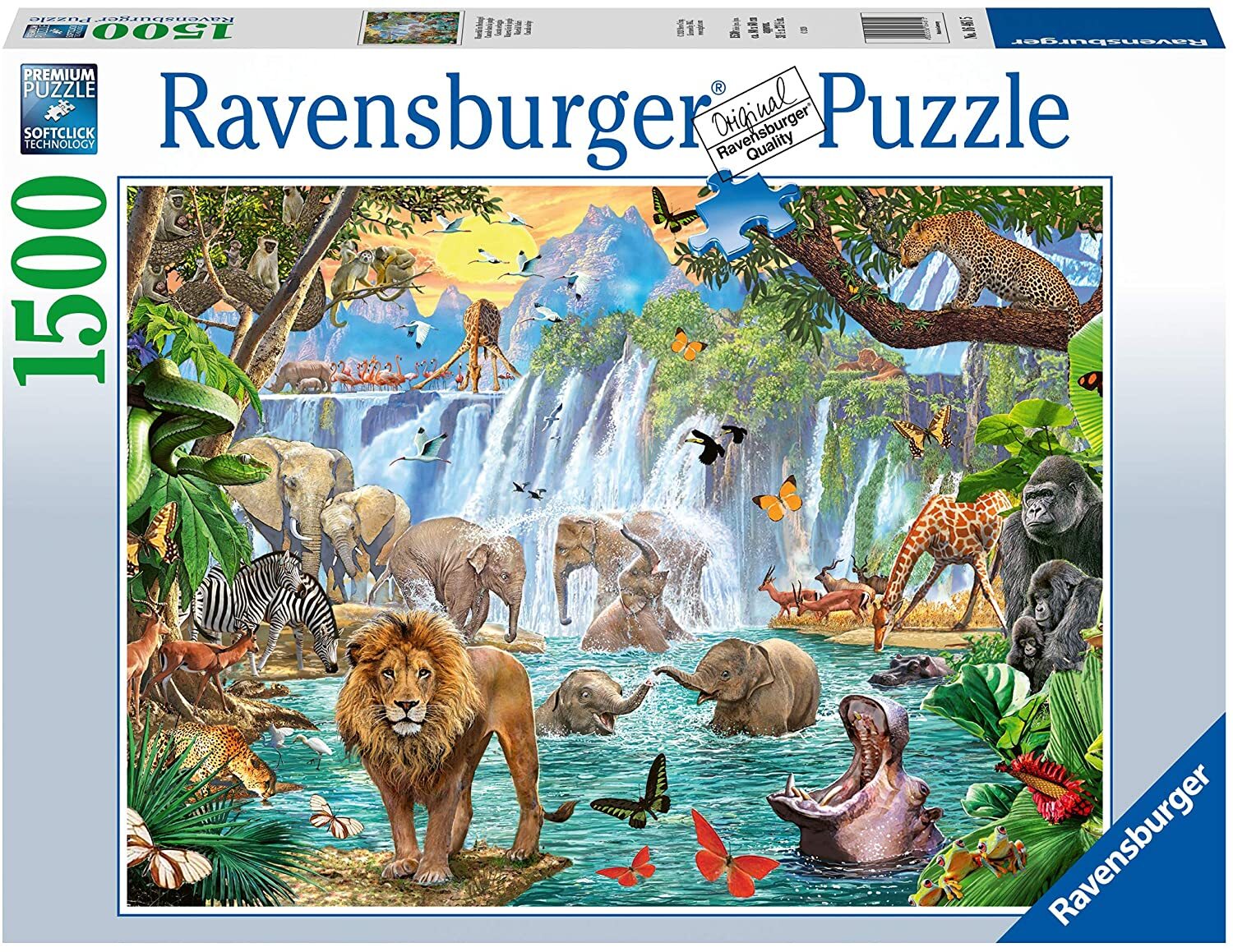 Waterfall Safari 1500 Piece Puzzle