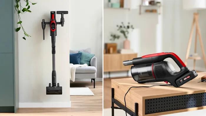 BOSCH - Aspirapolvere ricaricabile BCS1041PET-Black,Red