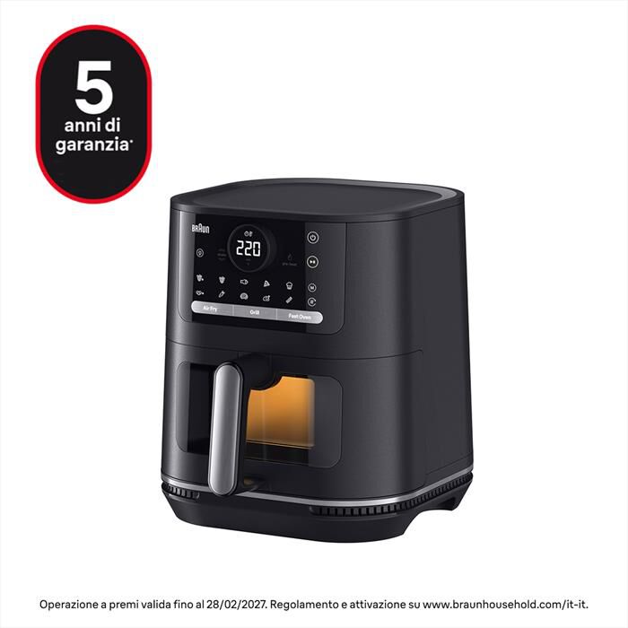 BRAUN - Friggitrice ad aria MultiFry 5 HF5073-NERO