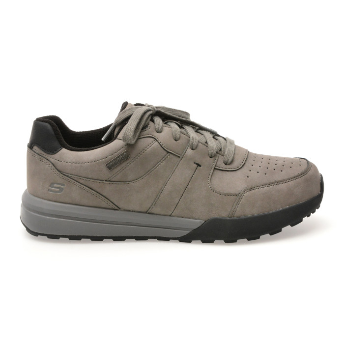 Pantofi sport SKECHERS gri, NETSON, din piele ecologica