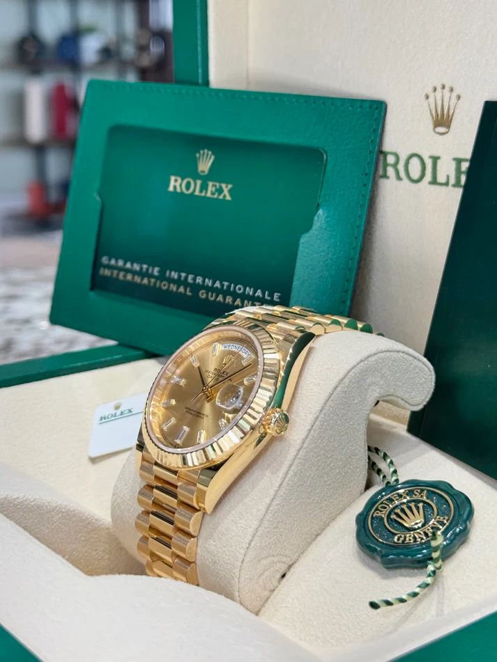 Rolex Day Date 40 Yellow Gold Champagne Dial m228238 0005