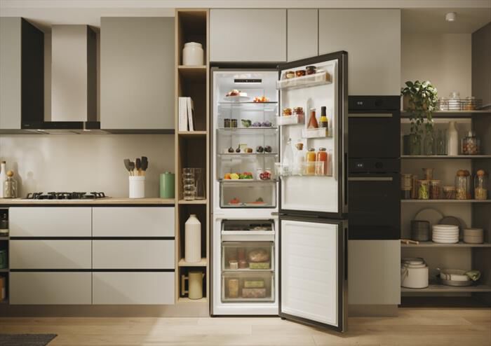 CANDY - Frigorifero combinato CNCQ2T518EX Classe E 279 lt-Acciaio inox