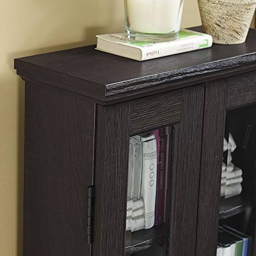 We Furniture 41x22 Media Storage Cabinet, Espresso