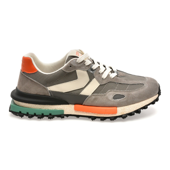 Pantofi sport GRYXX gri, 35021, din material textil si piele naturala