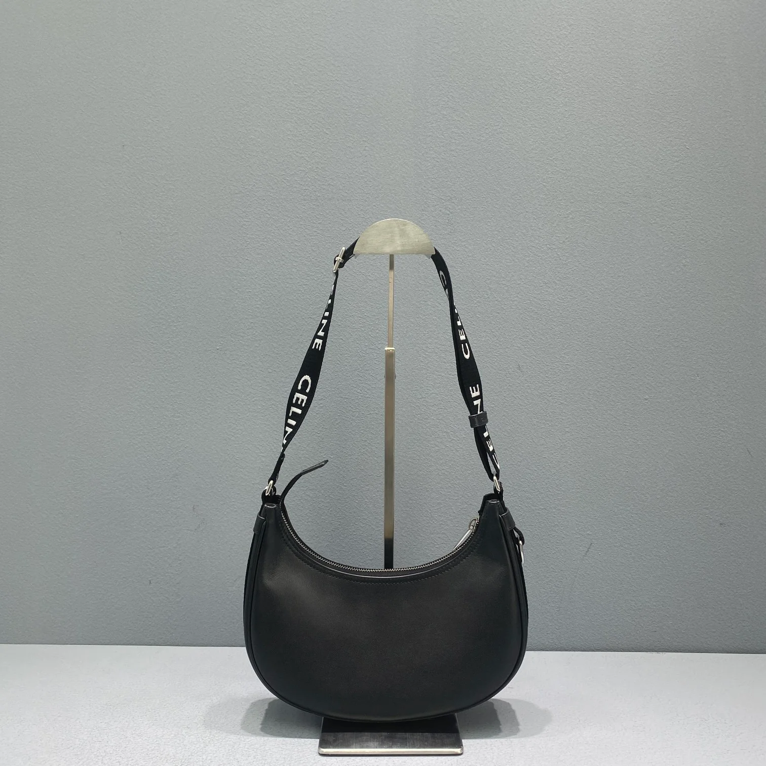 Celine Medium Ava Bag With Celine Strap Black For Women 9in/23cm
