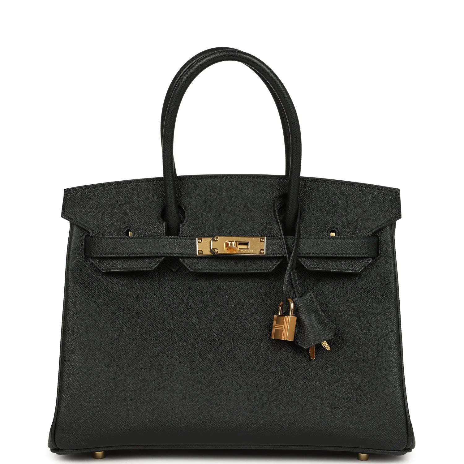 Hermes Birkin 30 Black Epsom Gold Hardware