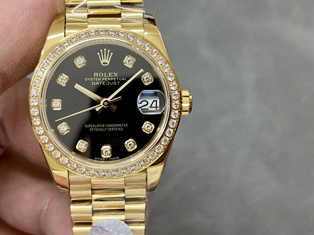 Rolex Datejust 179138 Black diamond Dial 26MM Lady Replica Watch